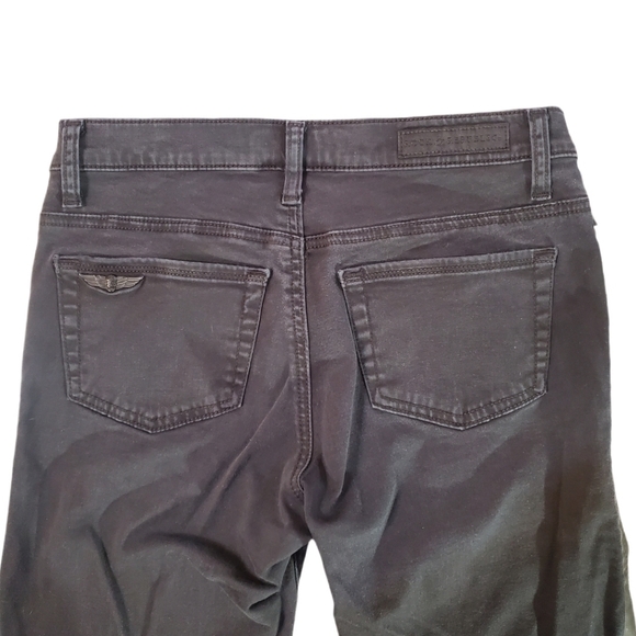 Rock & Republic Women's Black Stretch Denim Berlin Tuxedo Stripe Jeans Size 4 - Picture 6 of 8